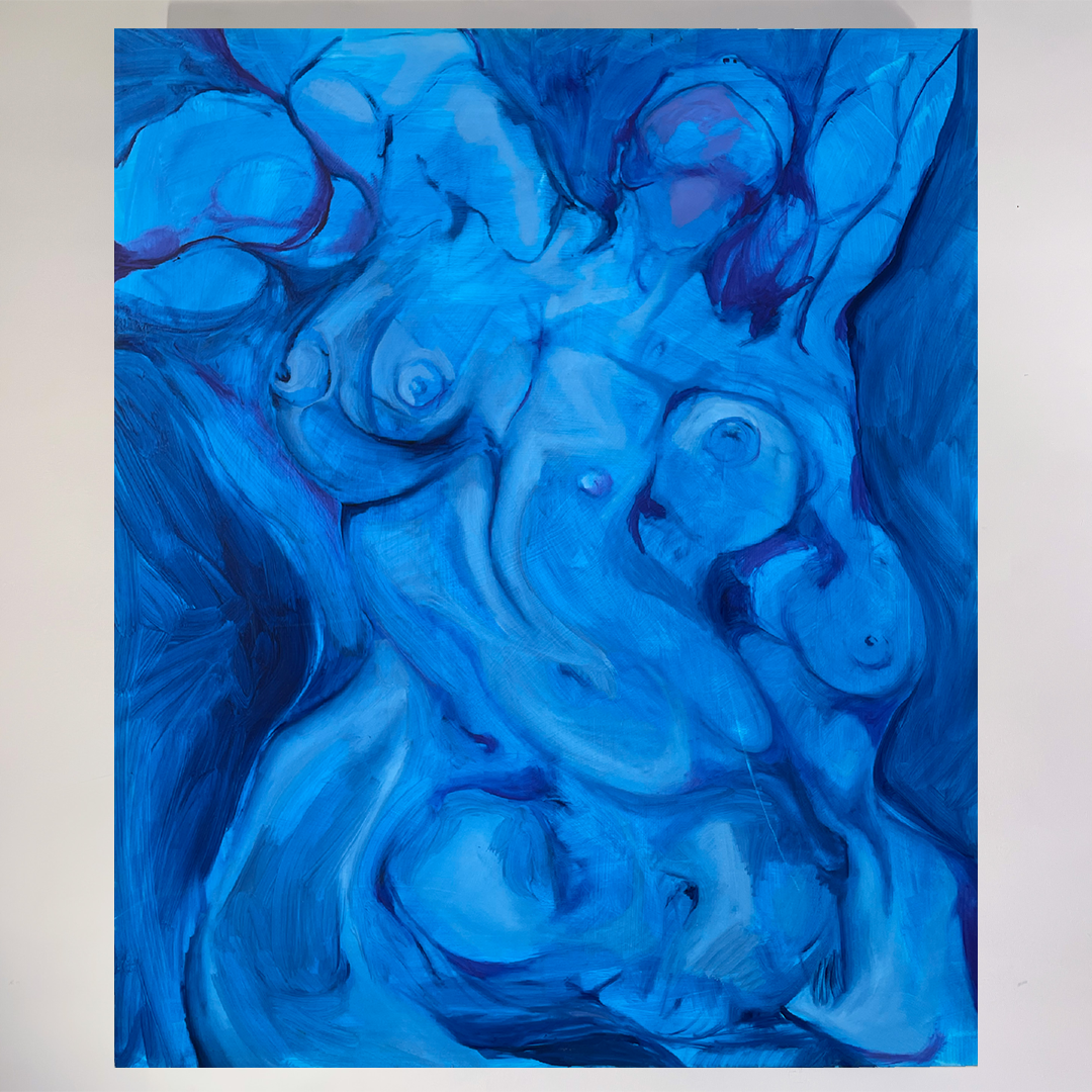 "Go with the Flow" 30 x 36 inch painting